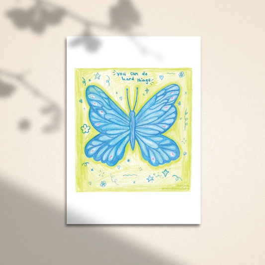 "You Can Do Hard Things" | A5 Print